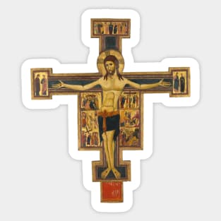 Crucifixation of Jesus Christ - 13th century Sticker